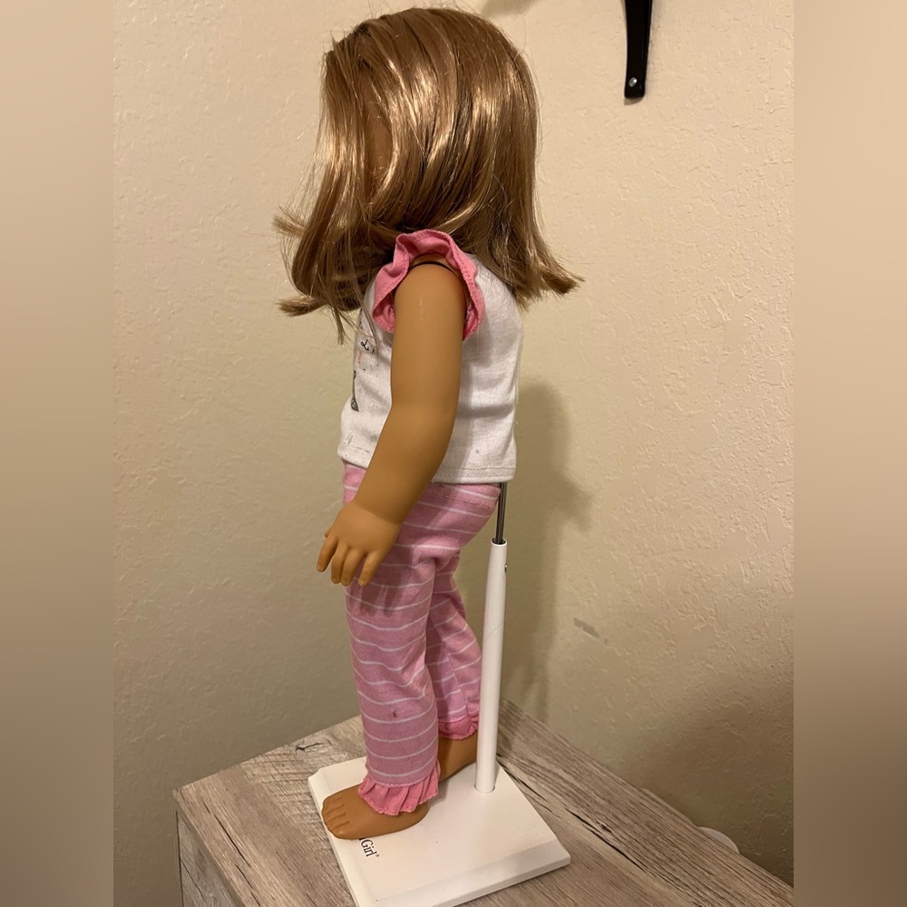 American girl doll with stand. USA shipping only